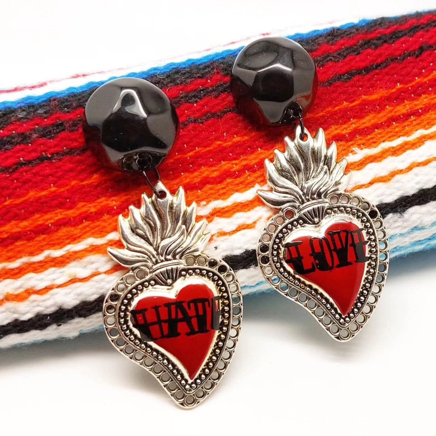 Stilgiganten Kustom Ohrstecker "HATE & LOVE"