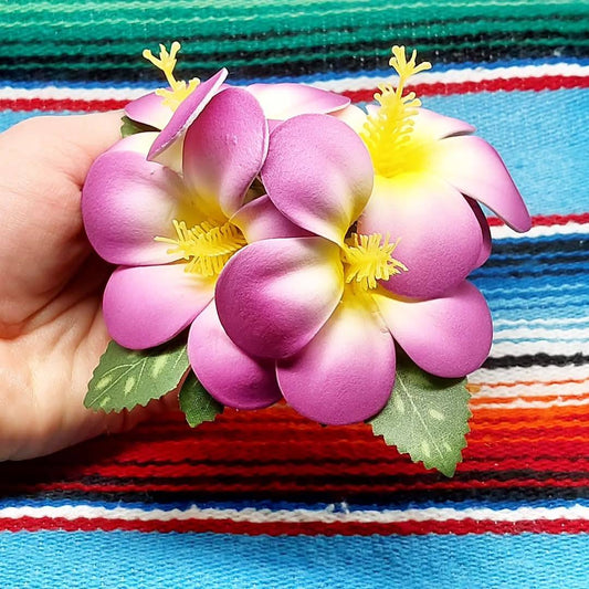 Stilgiganten Haarblumenspange "ALOHA - Purple Dream"