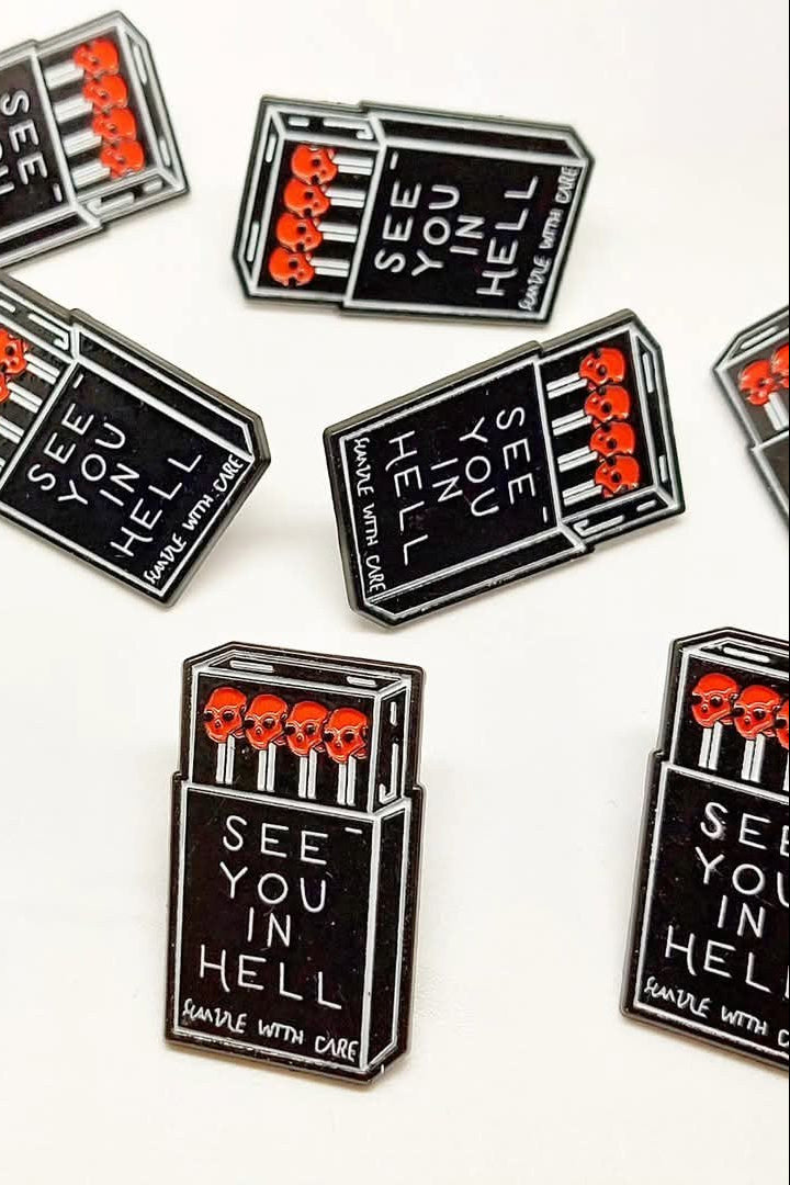 Anstecker/Pin "See You In Hell"