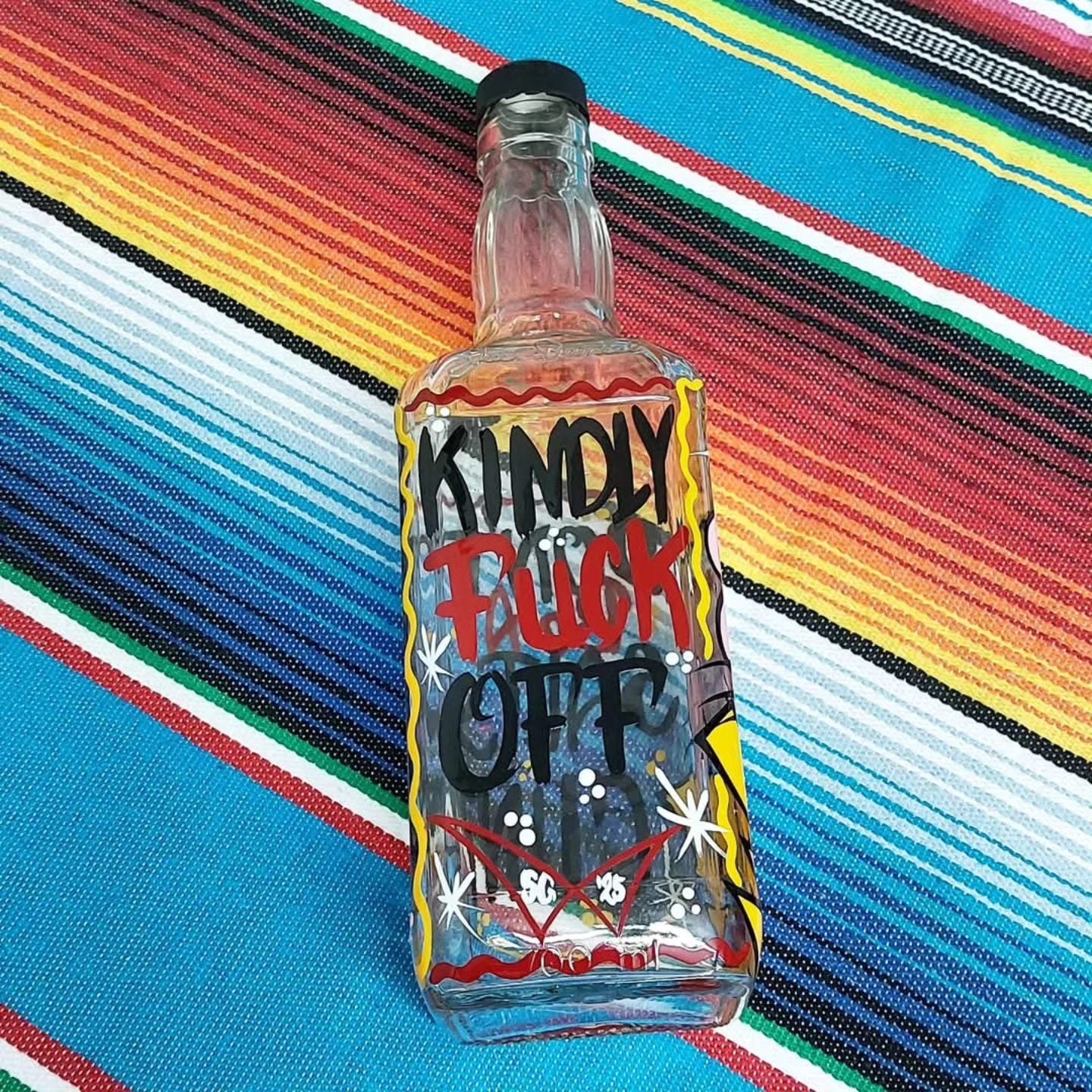 Stilgiganten Kustom Deko "Whiskyflasche - Kindly F*ck Off"