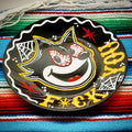 Stilgiganten Kustom Teller "Crazy Cat - F*CK YOU"