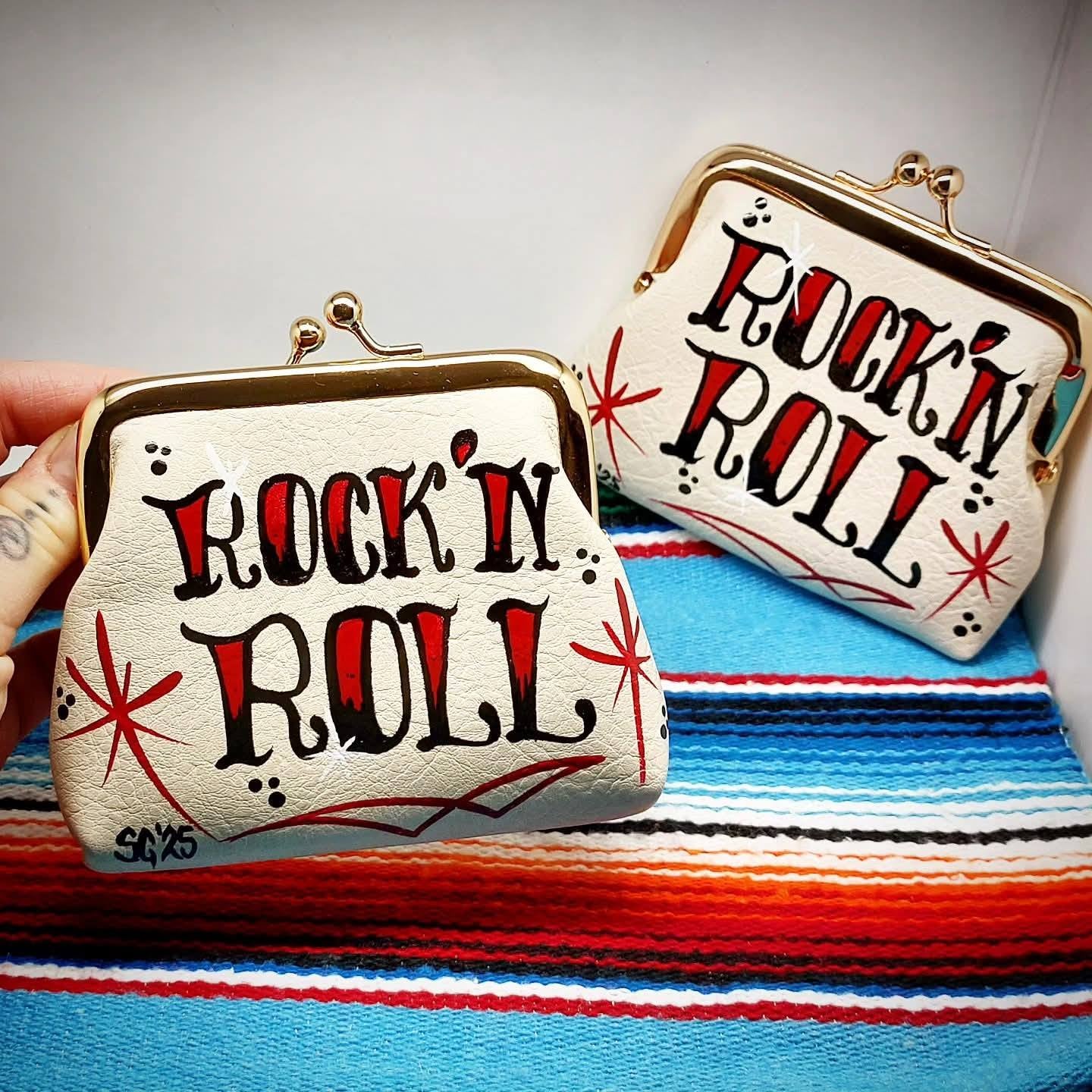 Stilgiganten Kustom Clip Täschchen "Rock `n Roll"