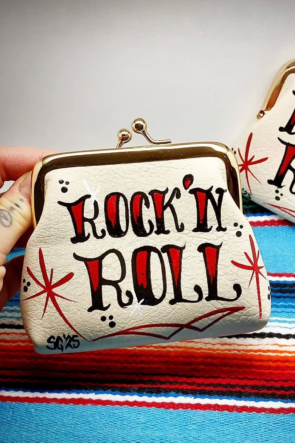 Stilgiganten Kustom Clip Täschchen "Rock `n Roll"