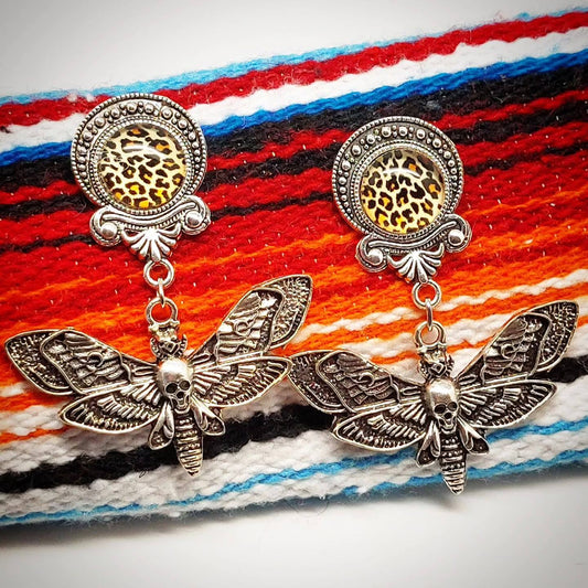 Stilgiganten Kustom Ohrstecker "Rockin` Moth Babe"