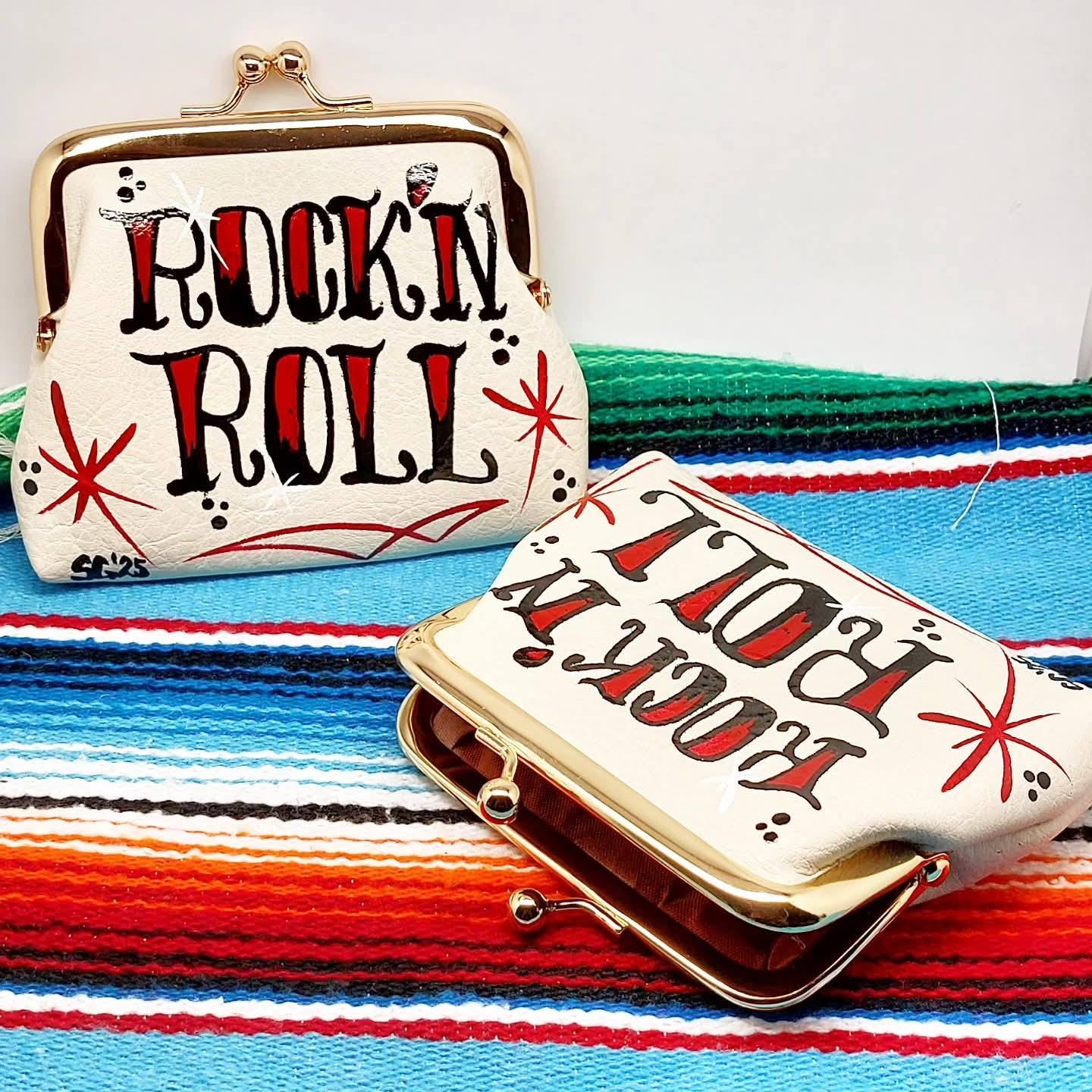 Stilgiganten Kustom Clip Täschchen "Rock `n Roll"