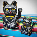 Kleine Stilgiganten Kustom Winke Katze "F*CK YOU"
