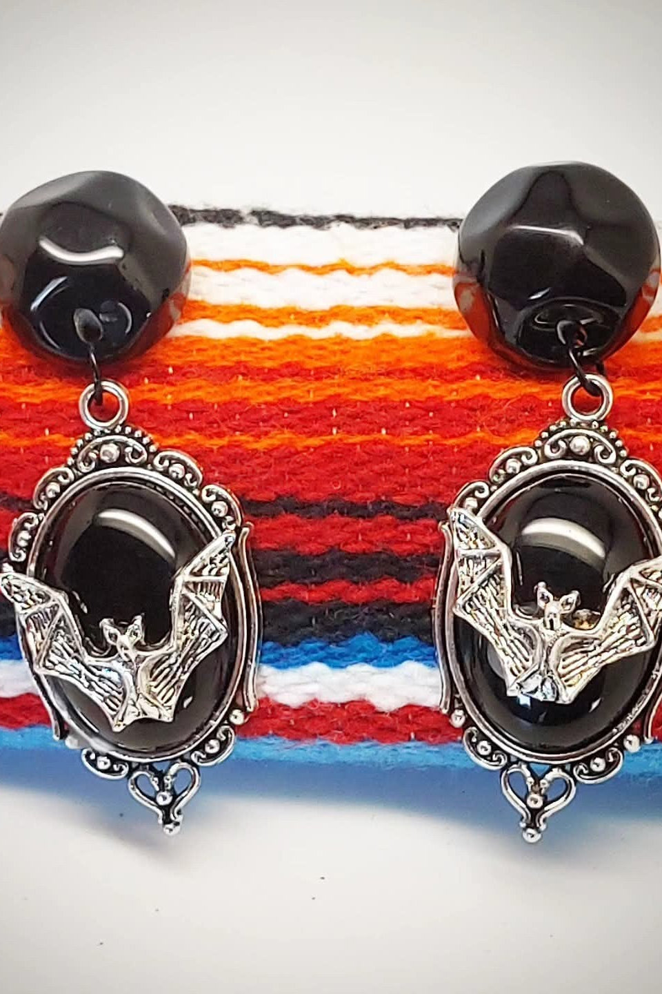 Stilgiganten Kustom Ohrstecker "Dark Bats"