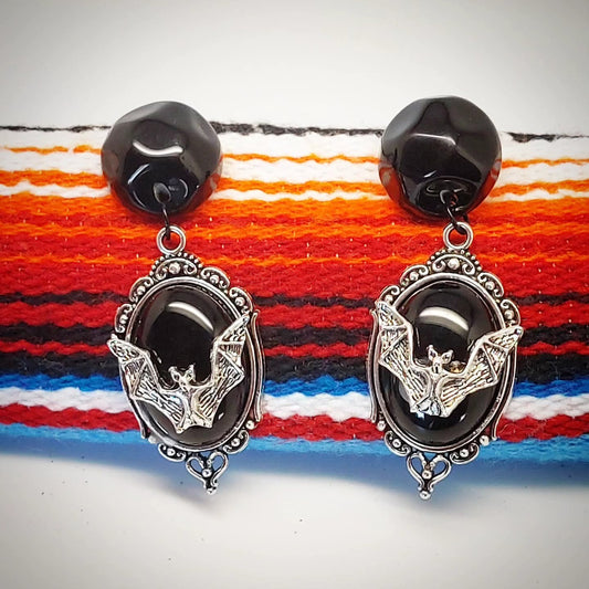 Stilgiganten Kustom Ohrstecker "Dark Bats"