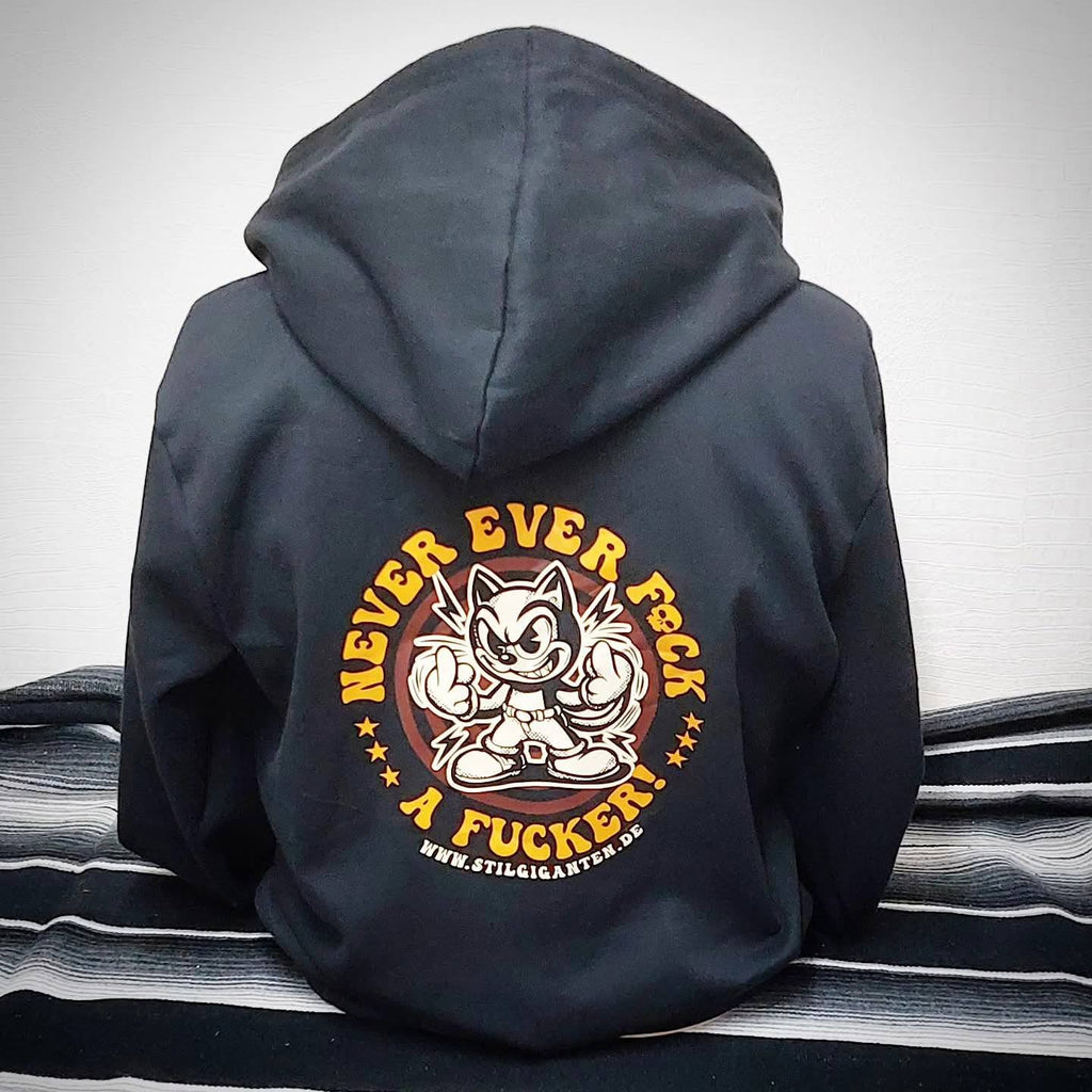 Stilgiganten Zipper "NEVER EVER F*CK A F*CKER"