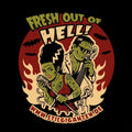 Stilgiganten Männer T - Shirt "FRESH OUT OF HELL"