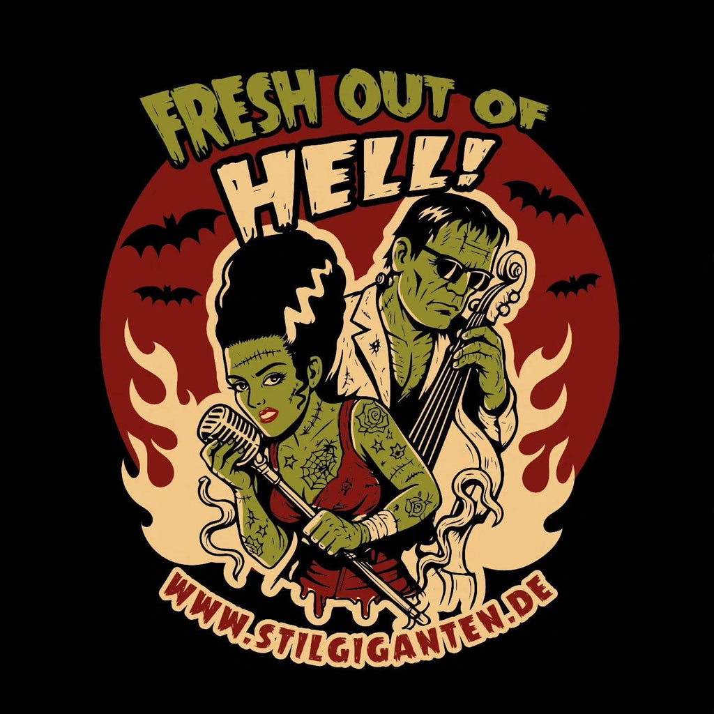 Stilgiganten Mädels T - Shirt "FRESH OUT OF HELL"