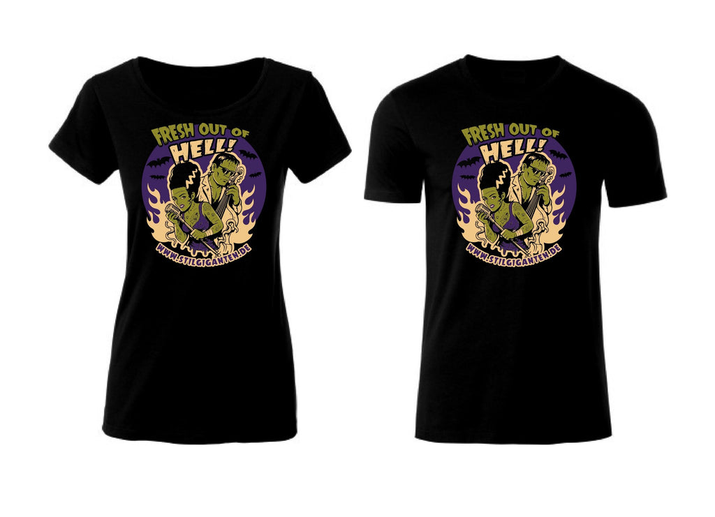 Stilgiganten Männer T - Shirt "FRESH OUT OF HELL"