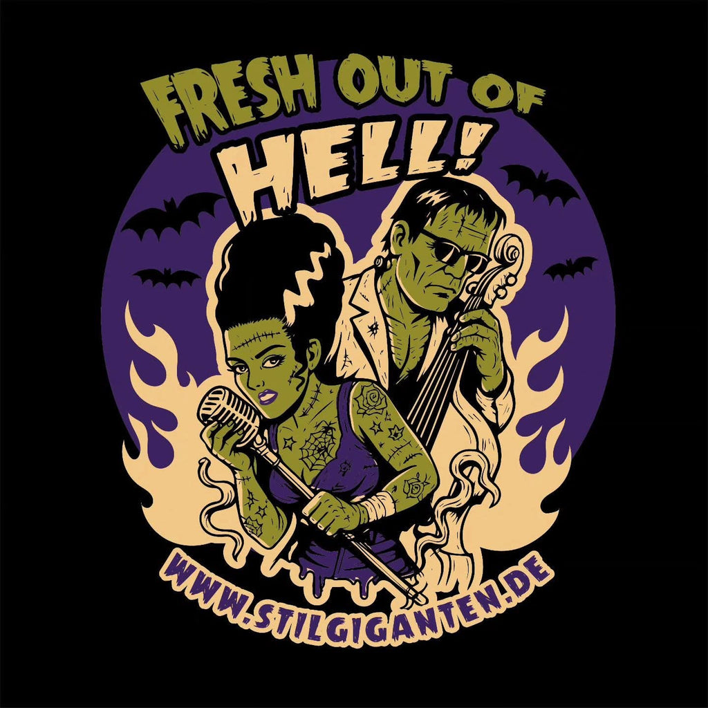 Stilgiganten Mädels T - Shirt "FRESH OUT OF HELL"