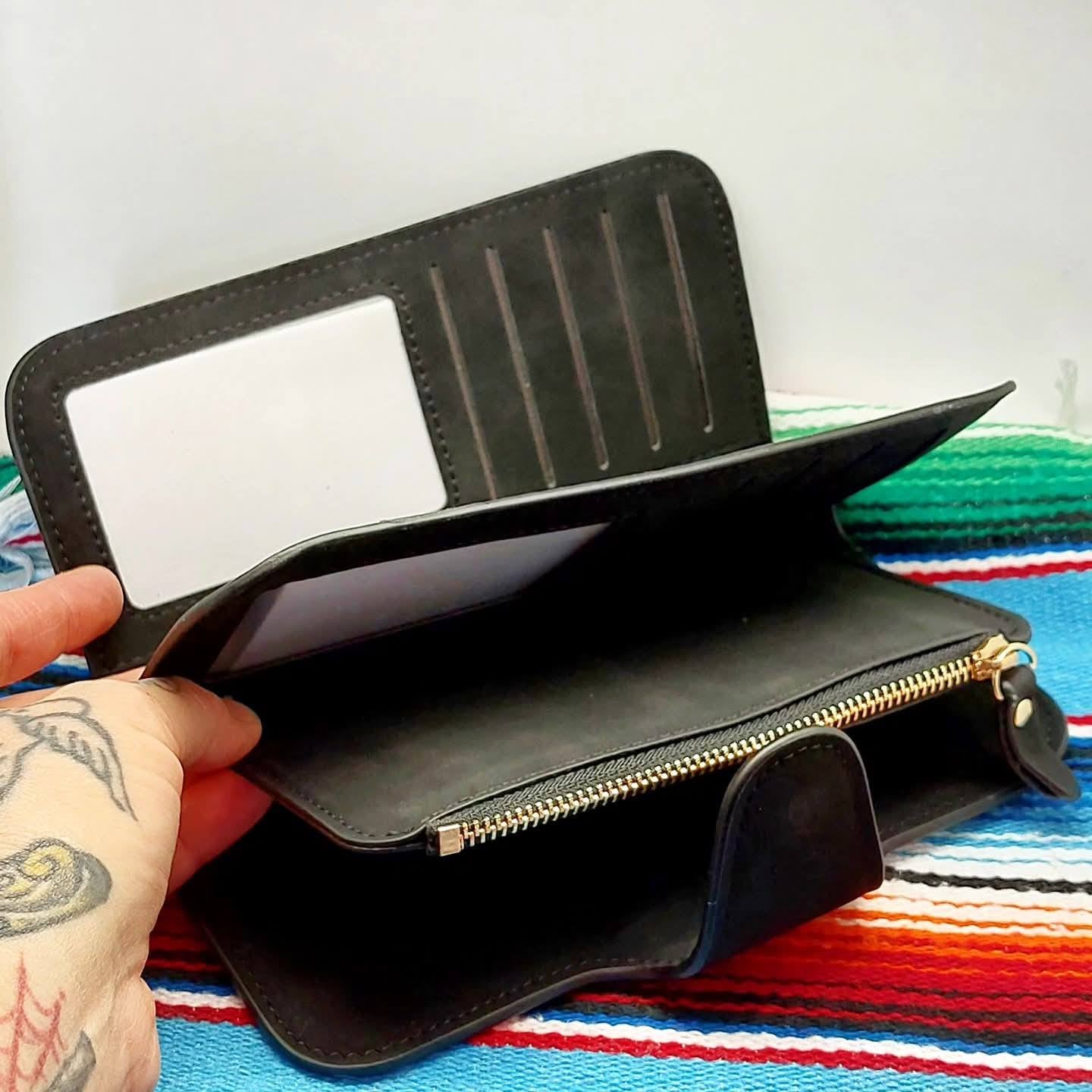 Stilgiganten Kustom Geldbeutel "Crazy Cat - F*CK YOU"