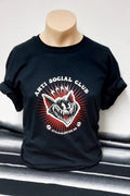 Stilgiganten Männer T - Shirt "BAD CAT - Anti Social Club"