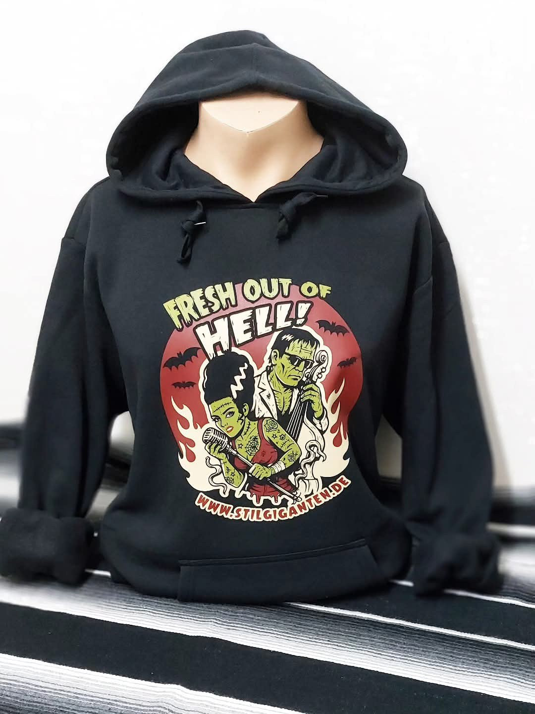 Stilgiganten Hoodie "FRESH OUT OF HELL"