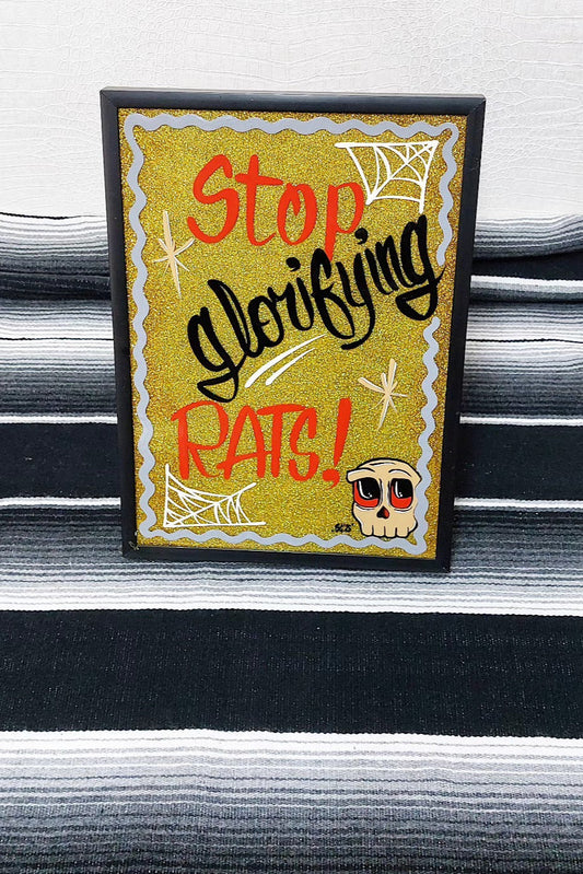 Stilgiganten Kustom Accessoire "Stop glorifying RATS"