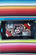 Stilgiganten Kustom Deko Tablett "Crazy Cat - Cool Sh*t"