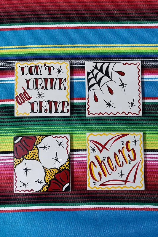 Stilgiganten Kustom Untersetzer SET "CHEERS/hell"