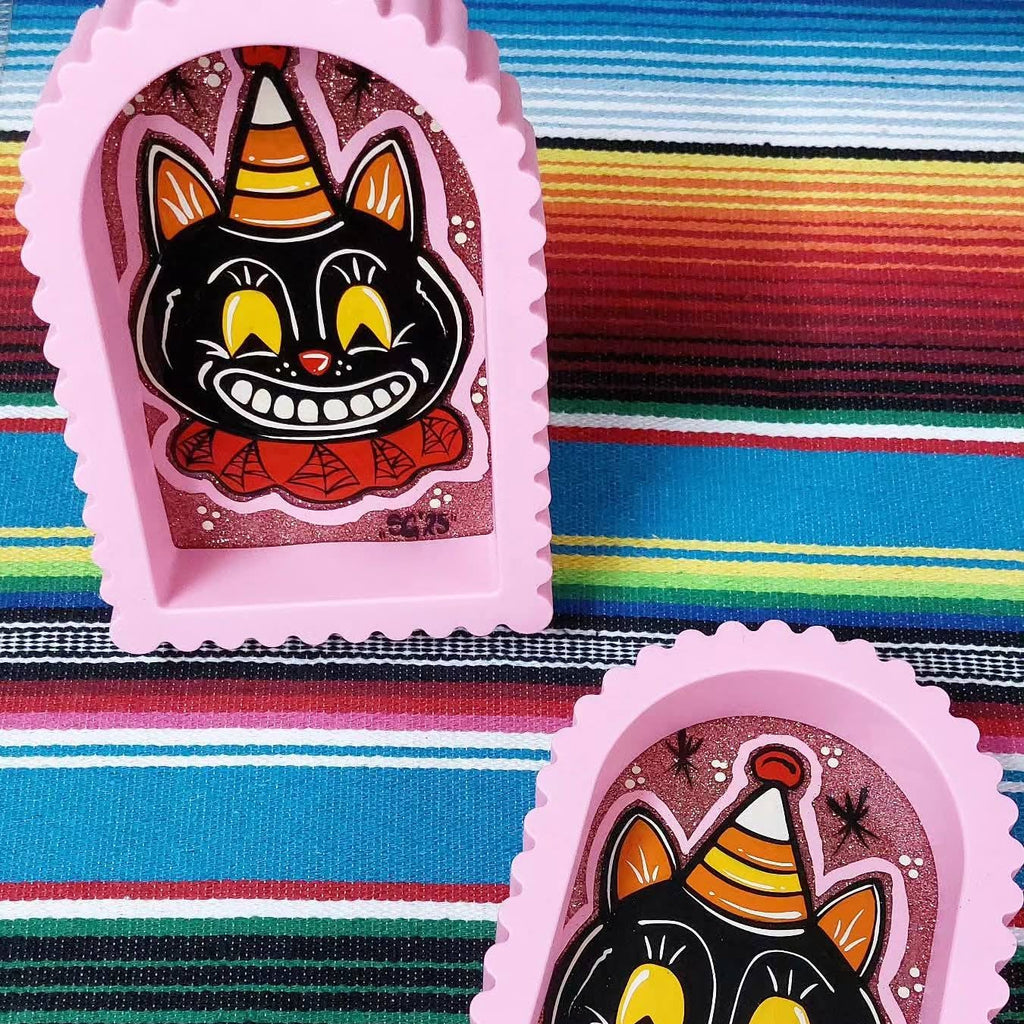Stilgiganten Kustom Deko Accessoire "Weird Cat"
