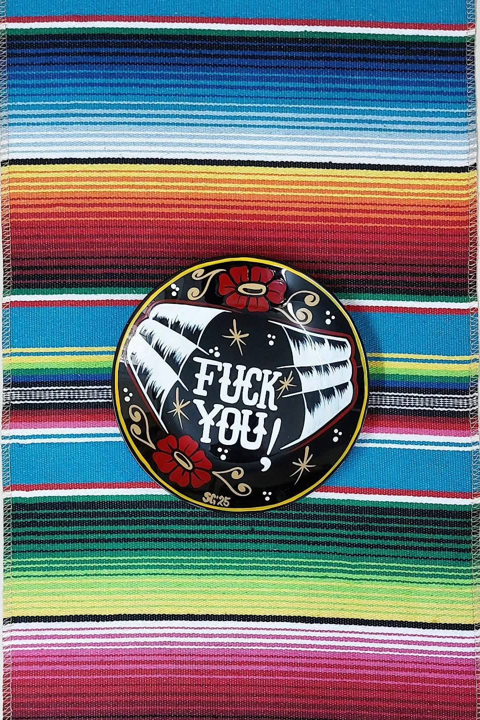 Stilgiganten Kustom Teller "F*CK YOU!"