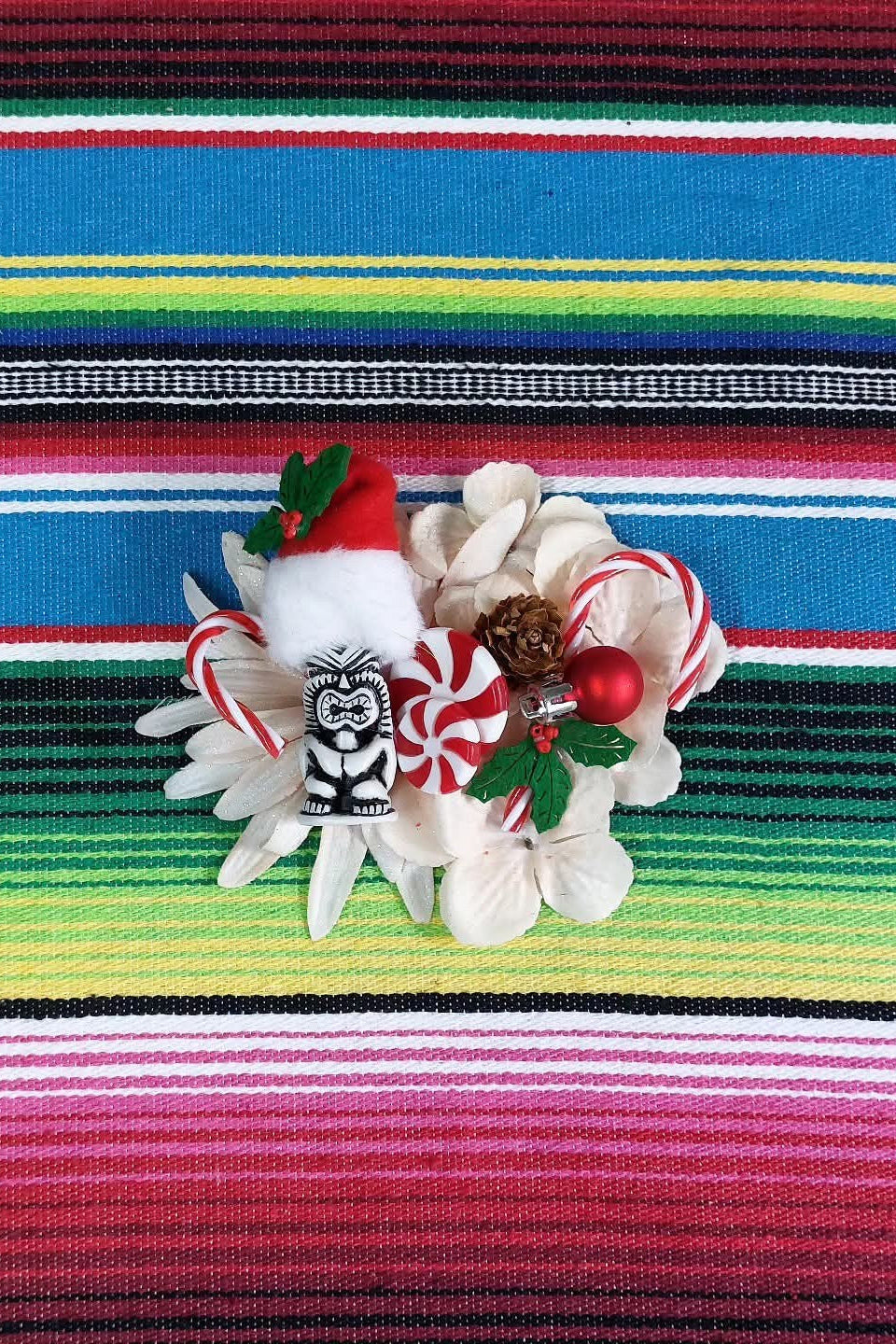 Stilgiganten Weihnachts Haarblume "TIKI - mas"