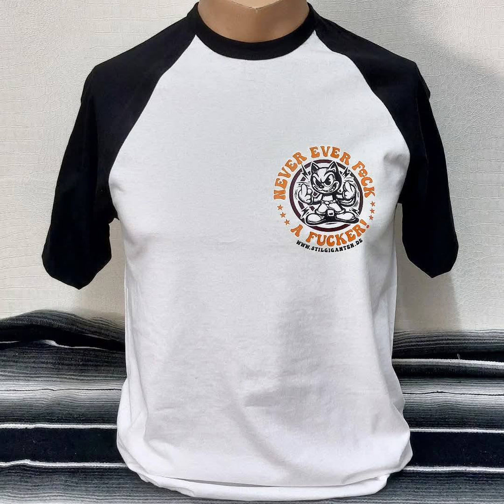 Stilgiganten Kustom T - Shirt "Baseball Vibes - Never Ever F*ck A F*cker" UNISEX