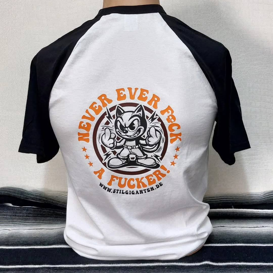Stilgiganten Kustom T - Shirt "Baseball Vibes - Never Ever F*ck A F*cker" UNISEX