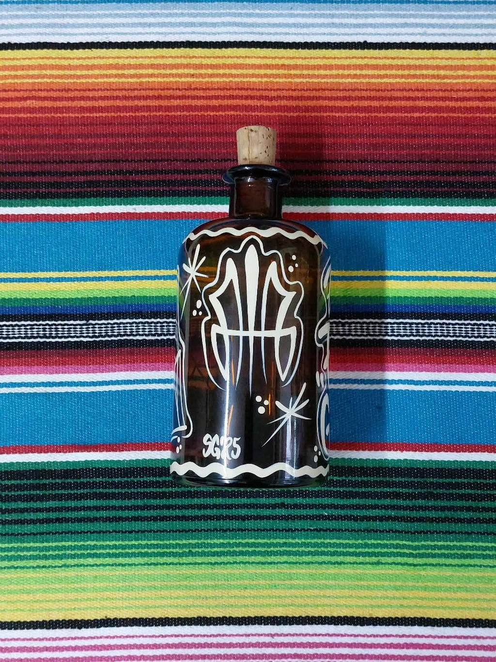 Stilgiganten Kustom Deko Glasflasche "ZERO F*CKS GIVEN"