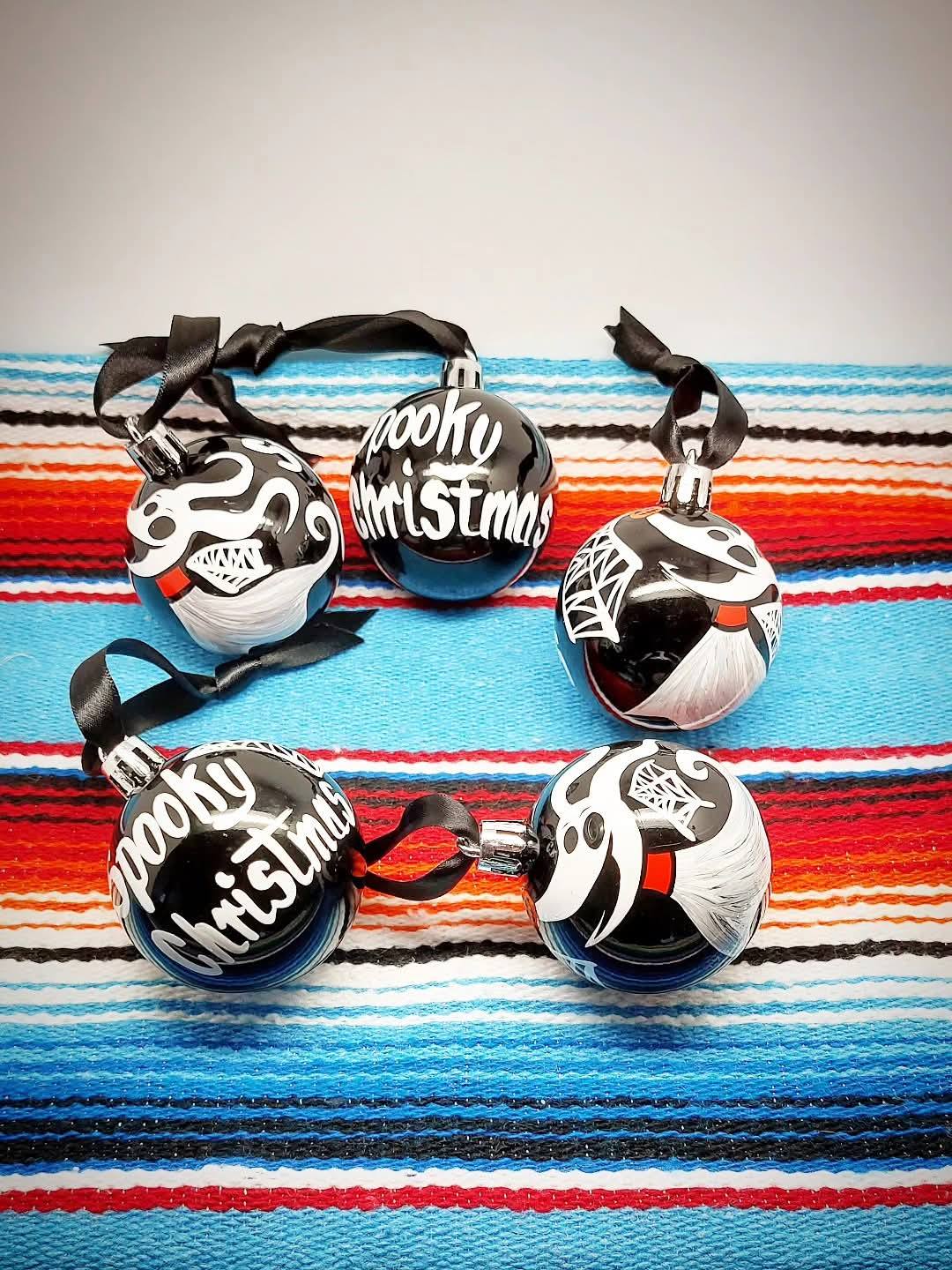 Stilgiganten Kustom Deko Anhänger / Weihnachtsbaumkugel "Spooky Christmas"