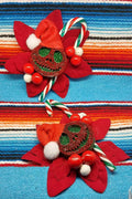 Stilgiganten Haarblumenspange "Crazy Christmas Nightmare"