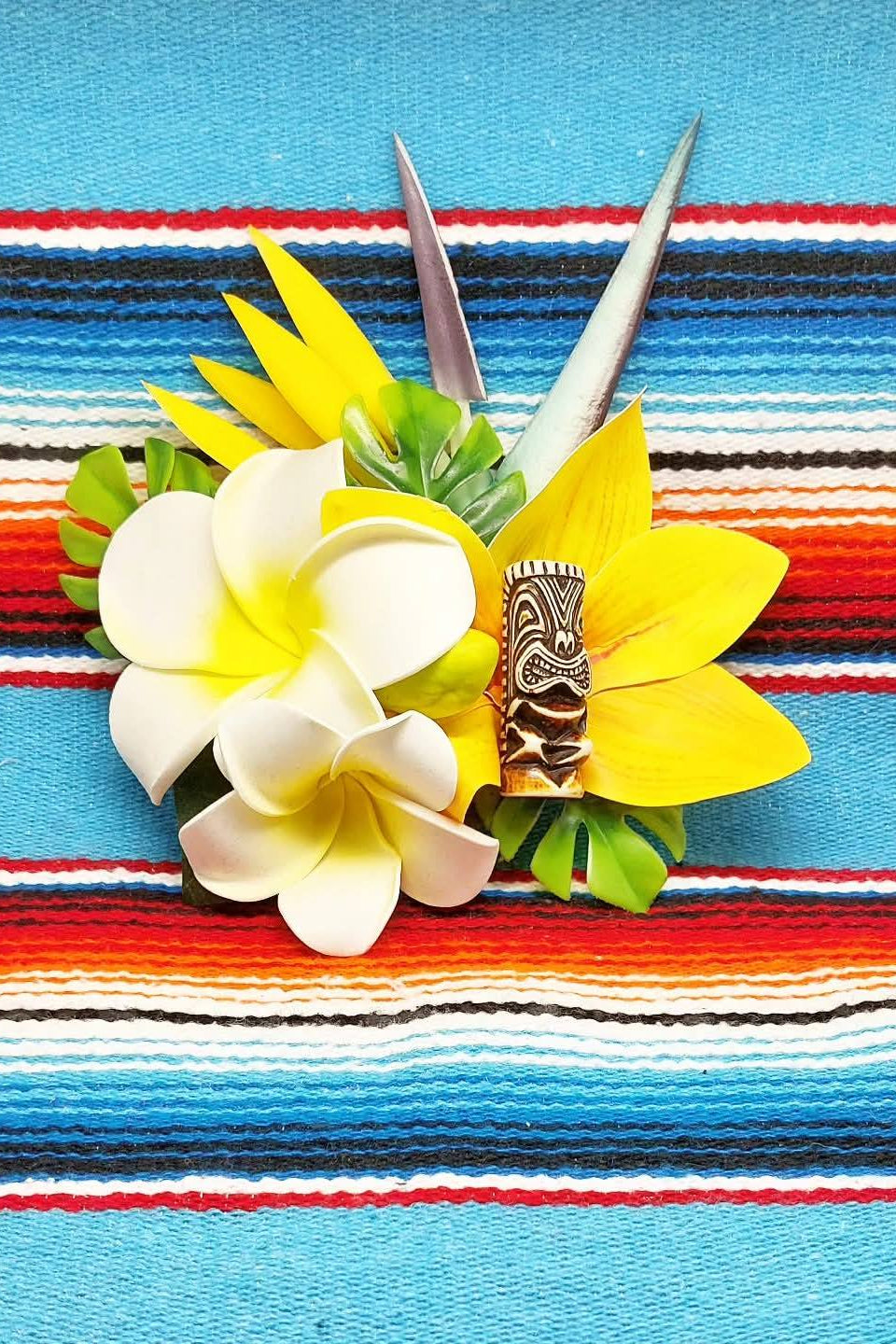 Große Stilgiganten Haarblumenspange "TIKI - Wild Bunch"