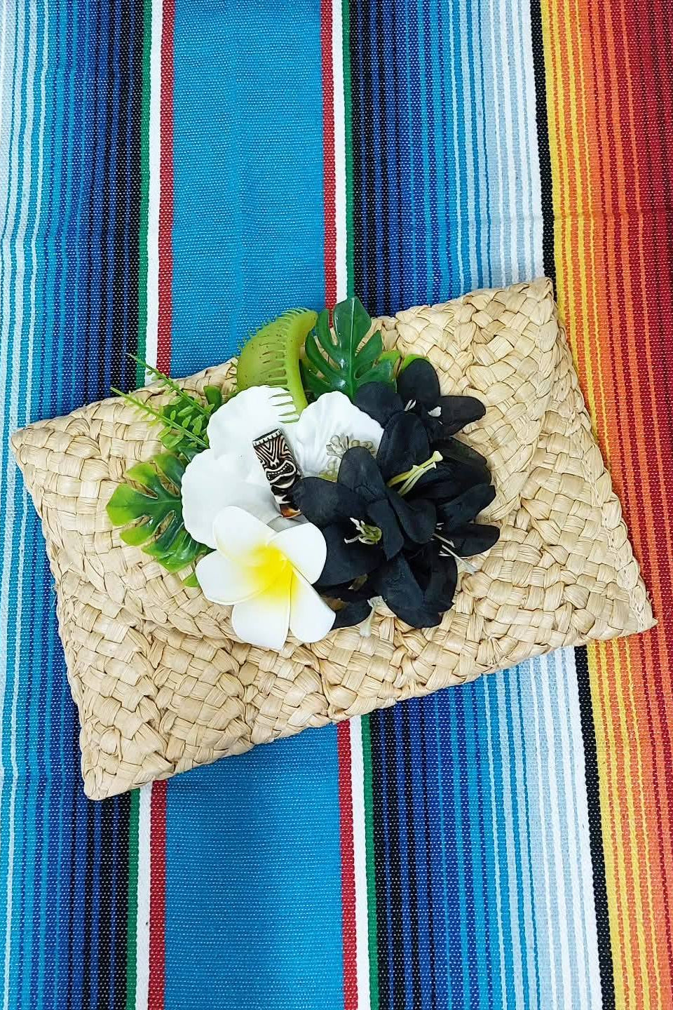 Stilgiganten Kustom Handtasche / Clutch "DARK TIKI VIBES"