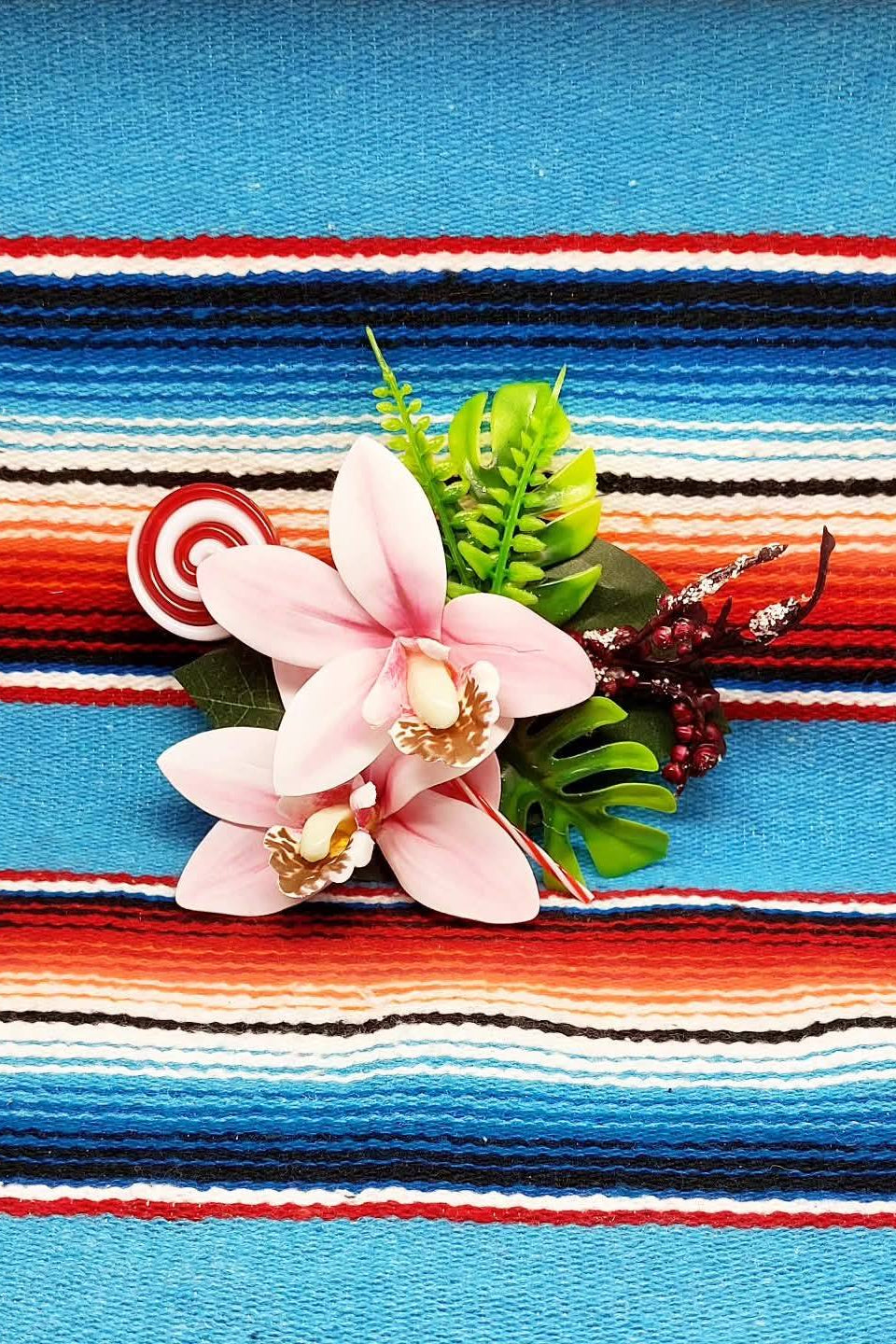 Stilgiganten Haarblumenspange "Holy Christmas Babe"