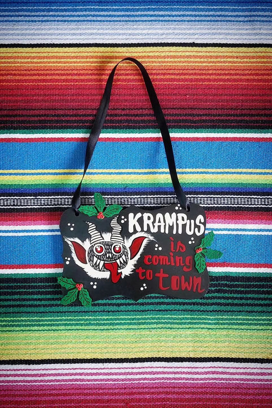 Stilgiganten Kustom Deko "KRAMPUS is coming to town"