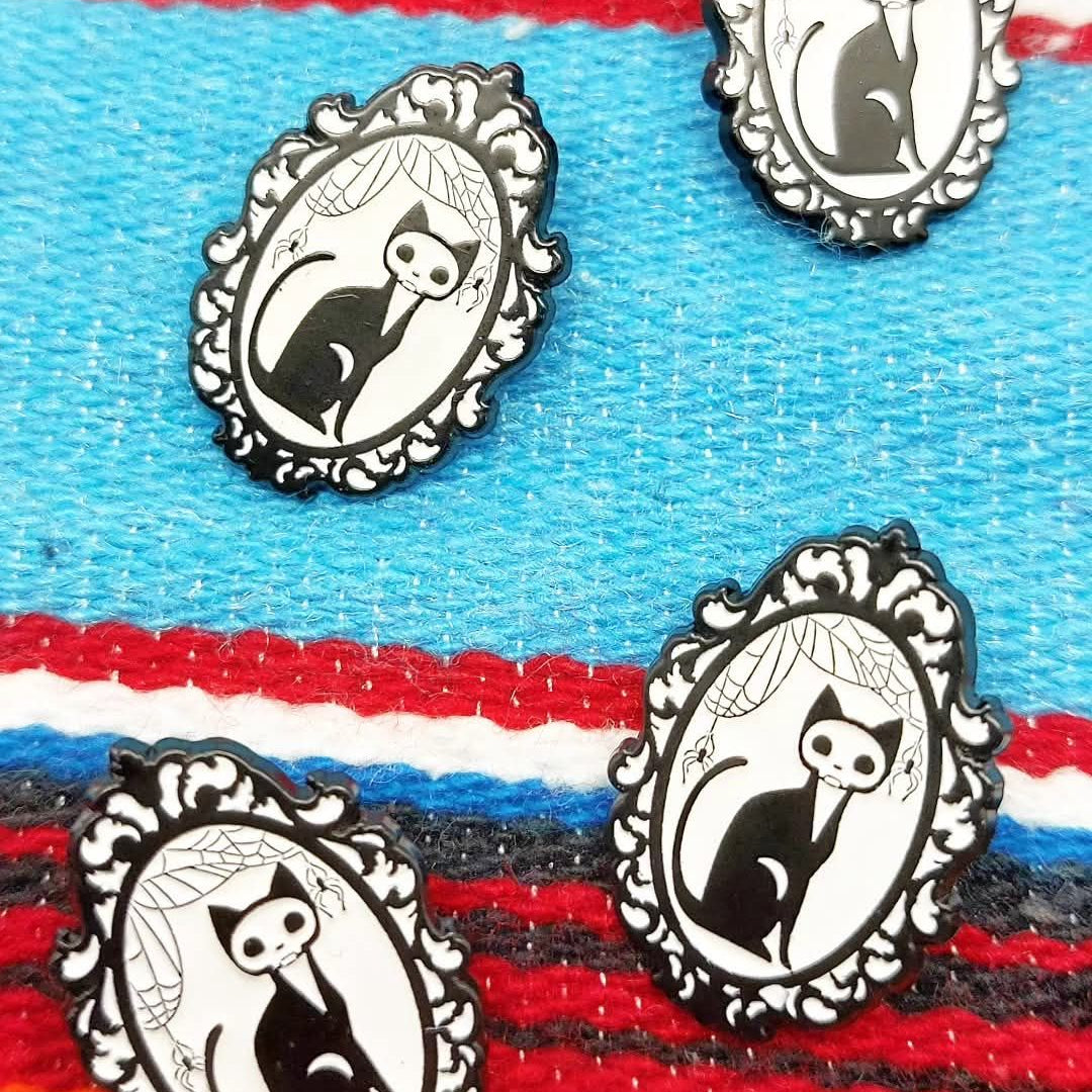 Anstecker/Pin "Spooky Cat"
