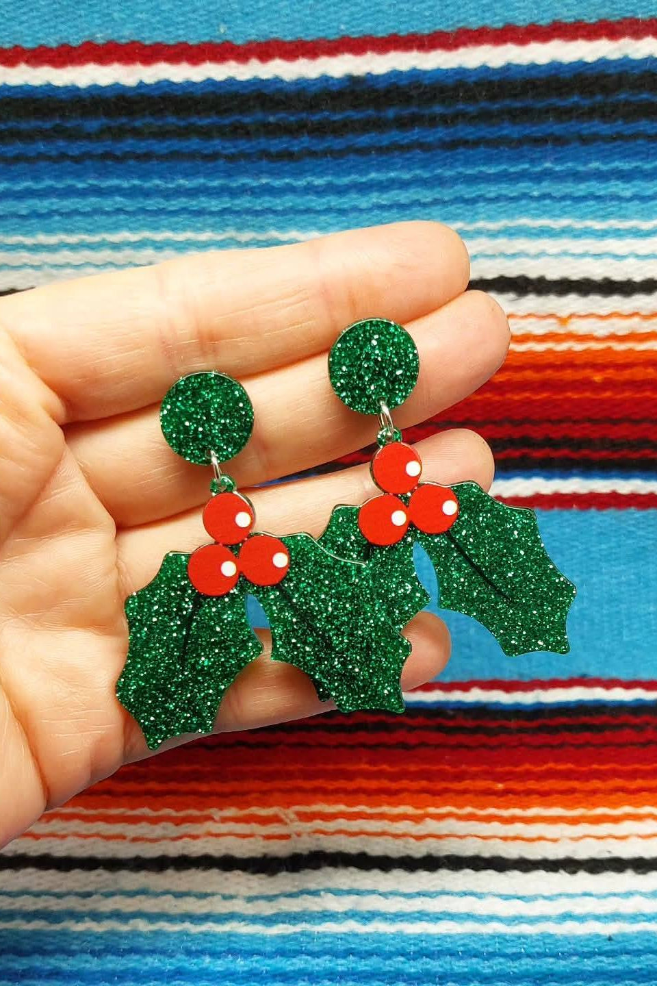 Wir rocken mit Stil - Ohrstecker "Glitter Christmas Vibes"