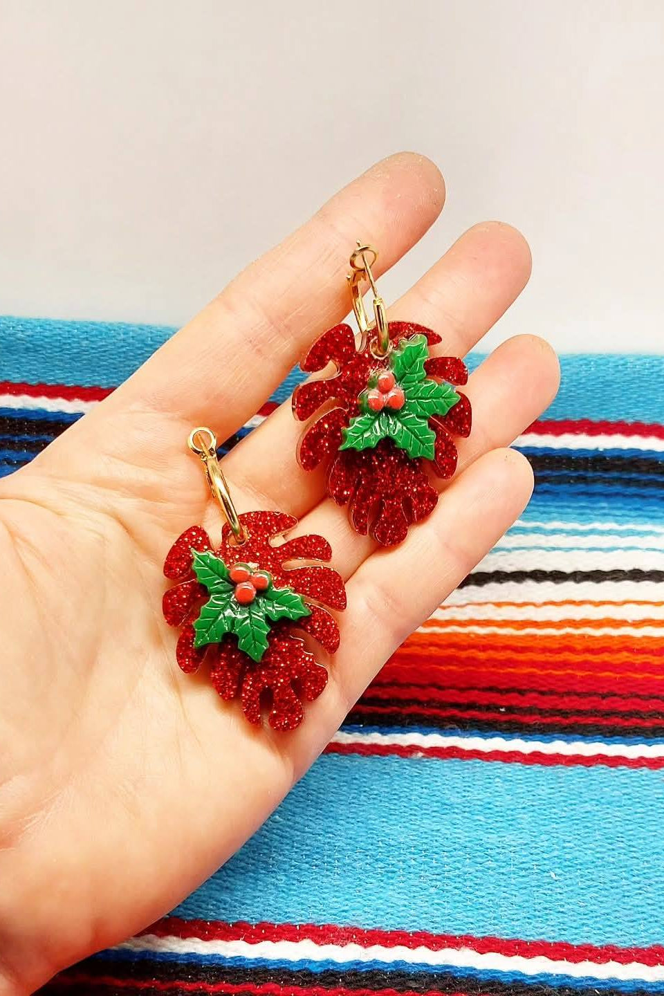 Stilgiganten Kustom Ohrhänger "Glamour Christmas Babe"