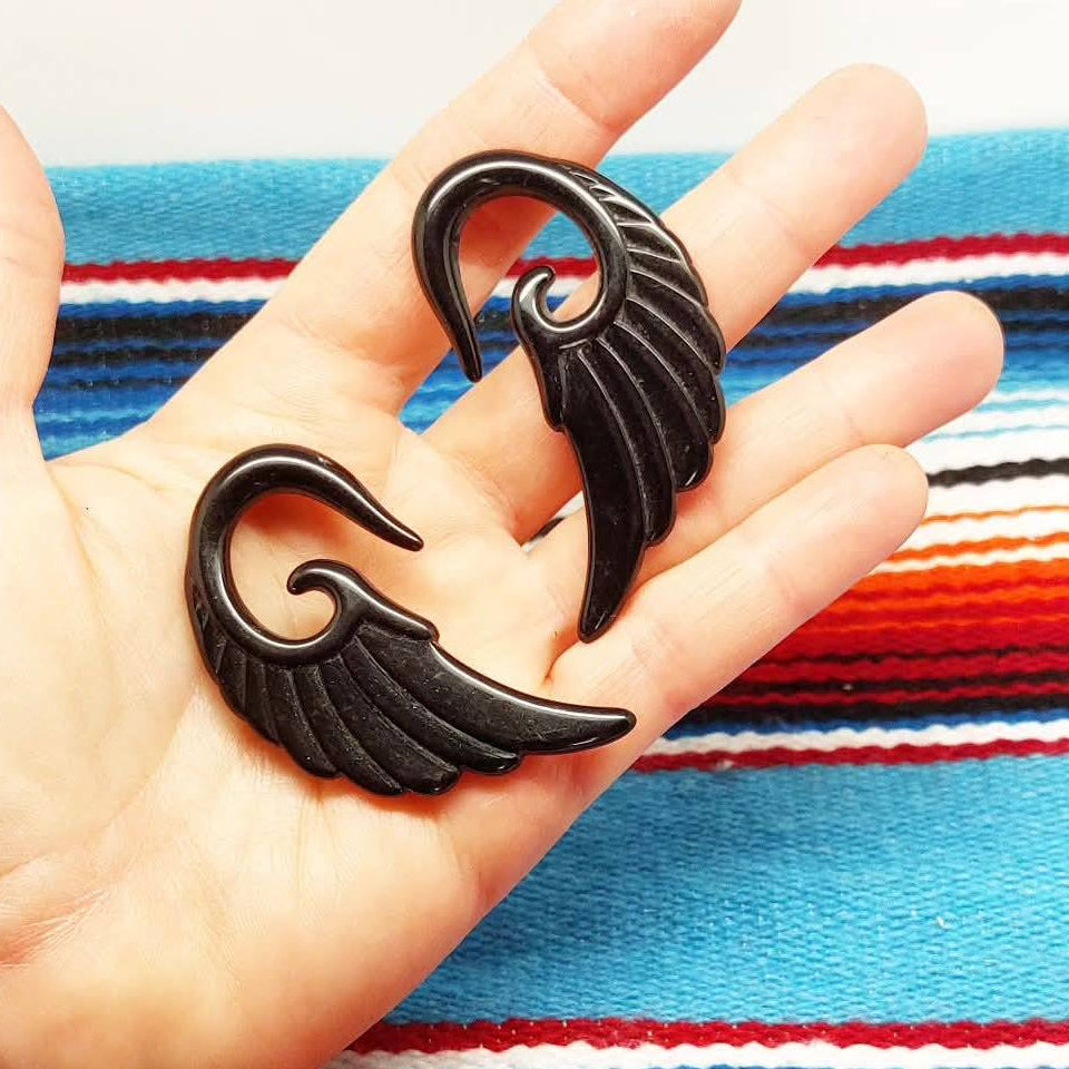 Schönes für gedehnte Ohrlöcher "Wings"