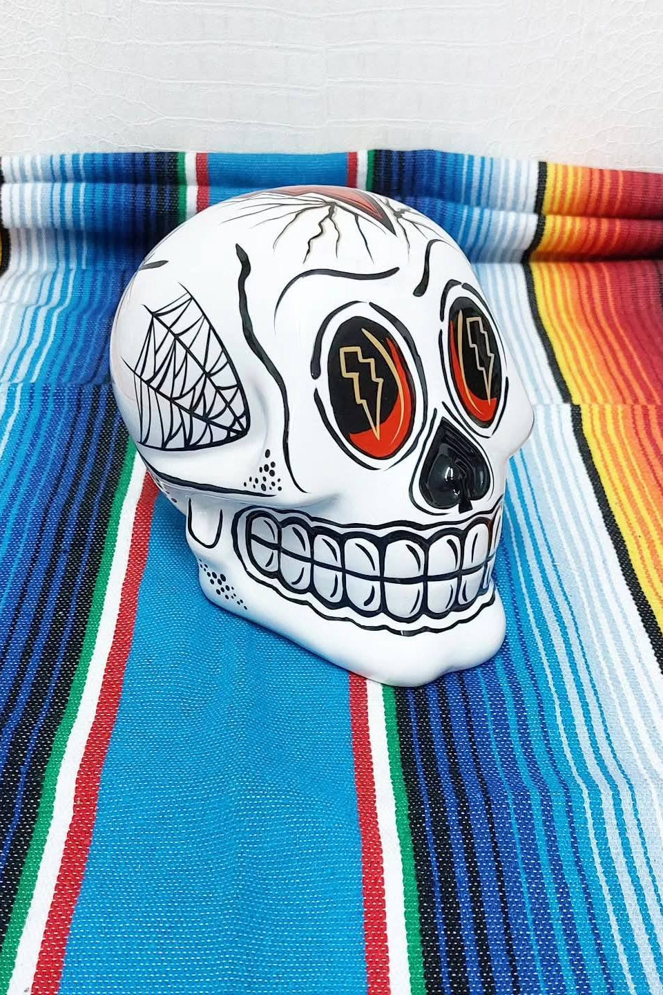 Stilgiganten Kustom Deko/Sparbüchse "Crazy Skull"