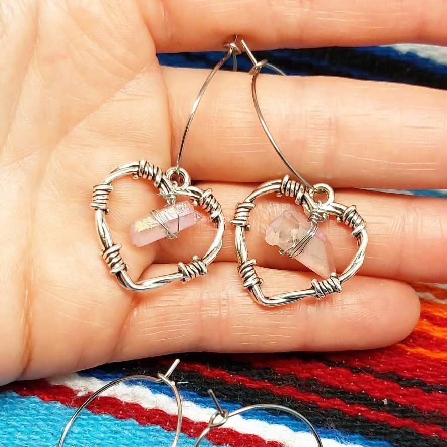 Stilgiganten Kustom Ohrhänger "Stacheldraht Herz"