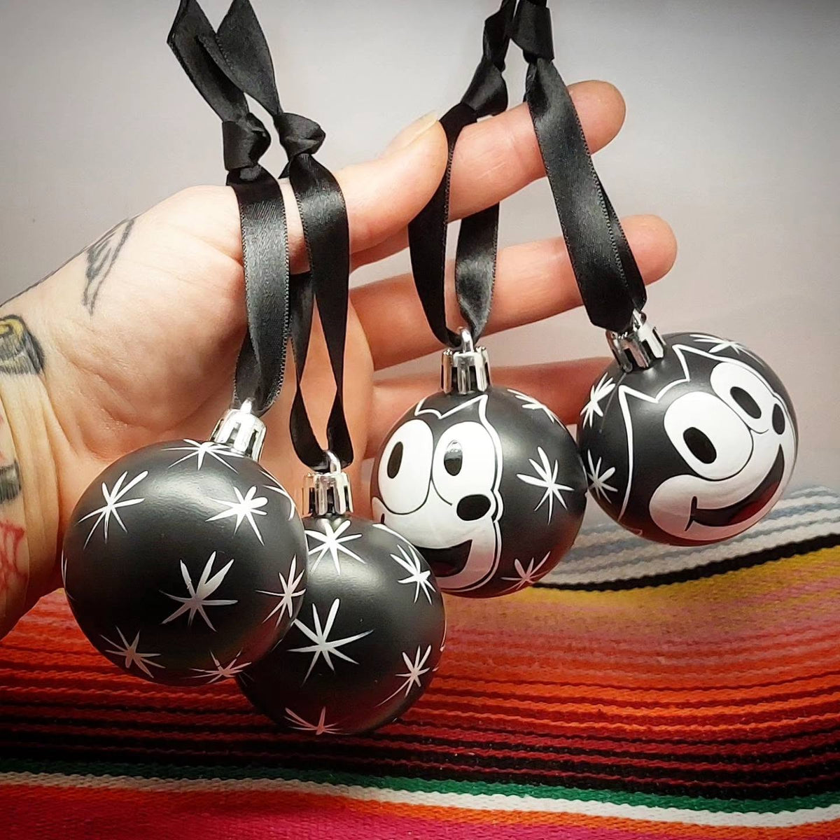 Stilgiganten Kustom Deko Anhänger Weihnachten 2026 "Oldschool Cat"