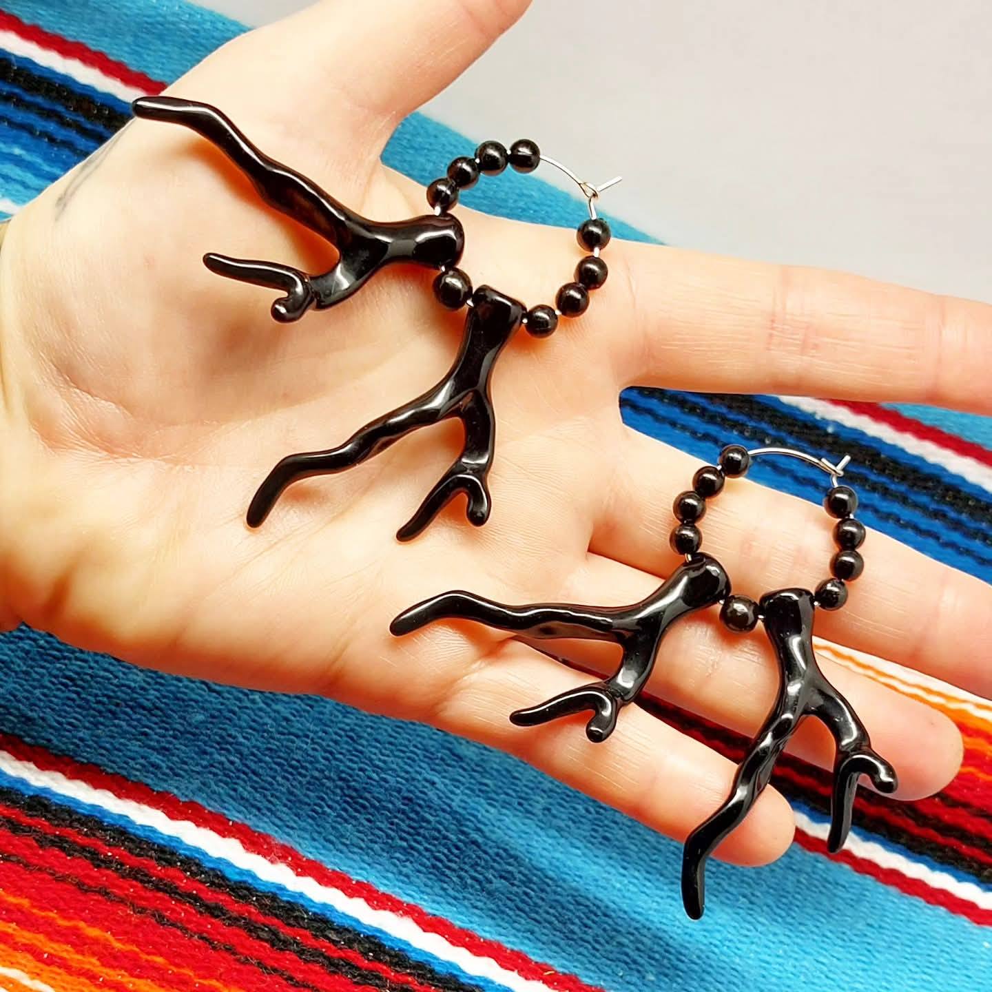 Stilgiganten Kustom Ohrhänger "Dark Mermaid"