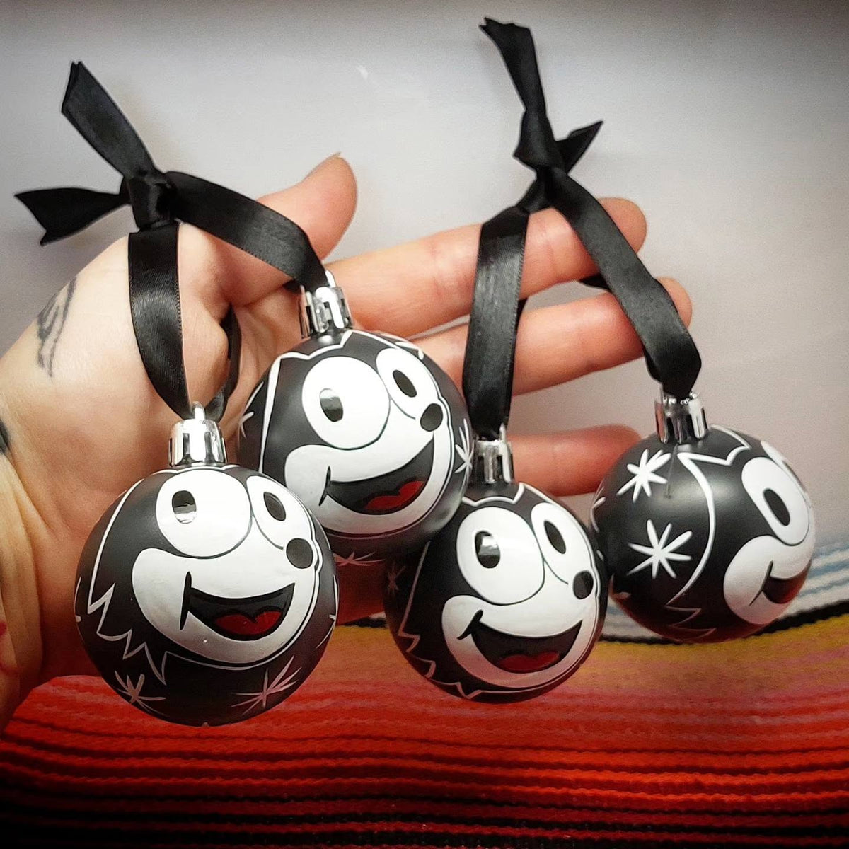 Stilgiganten Kustom Deko Anhänger Weihnachten 2026 "Oldschool Cat"
