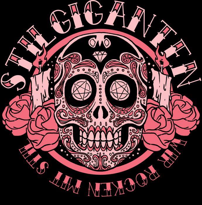 Stilgiganten Mädels T - Shirt "Pink Sugarskull"