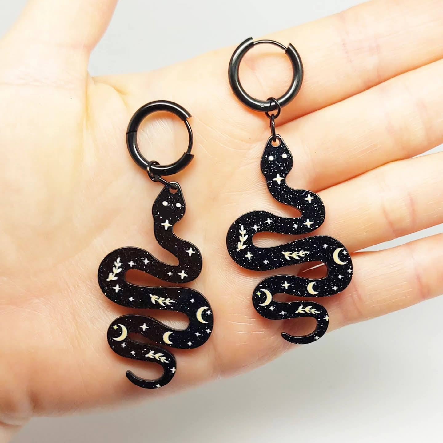 Stilgiganten Kustom Ohrhänger "Witchy Snake"