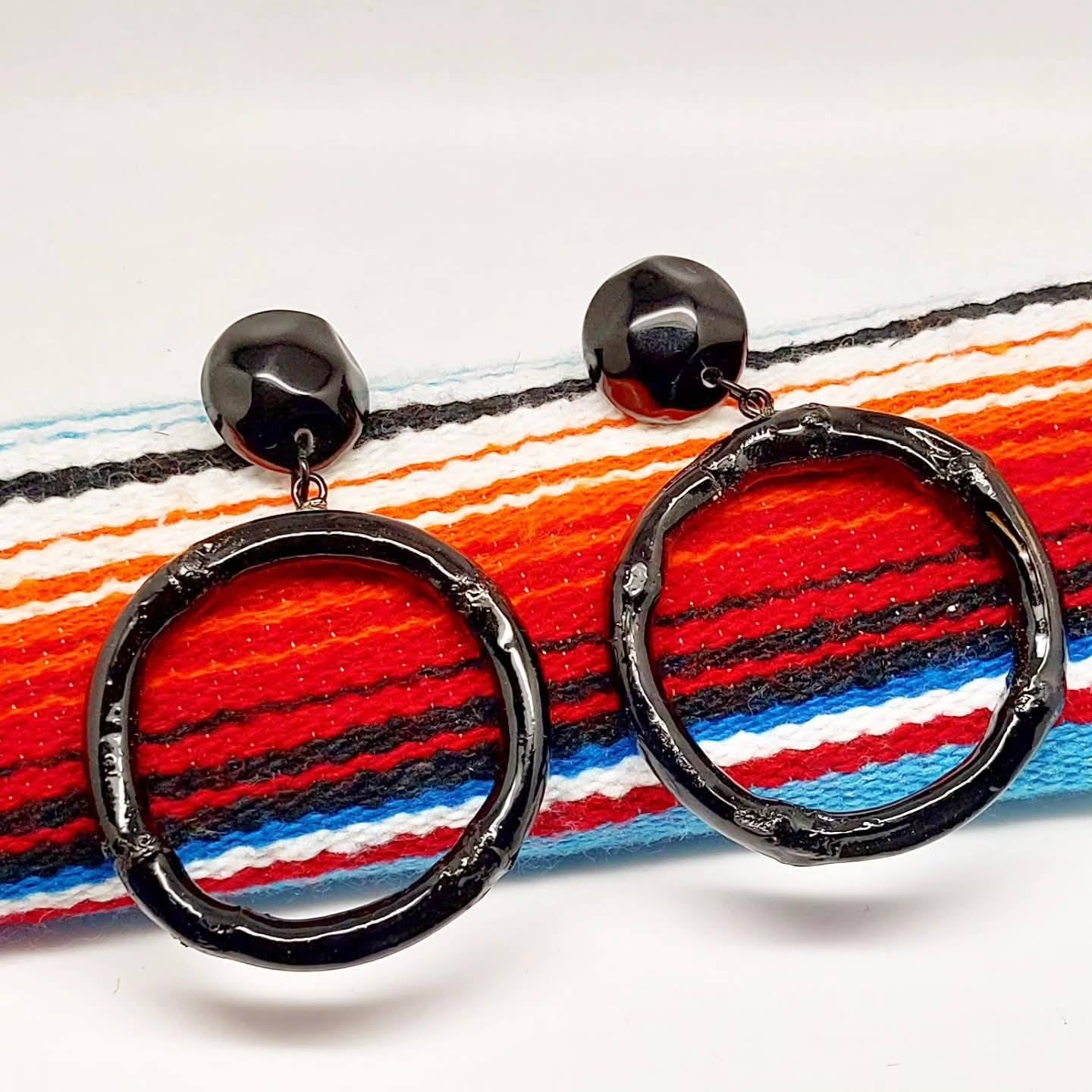 Stilgiganten Kustom Ohrstecker "Dark Bamboo Love"