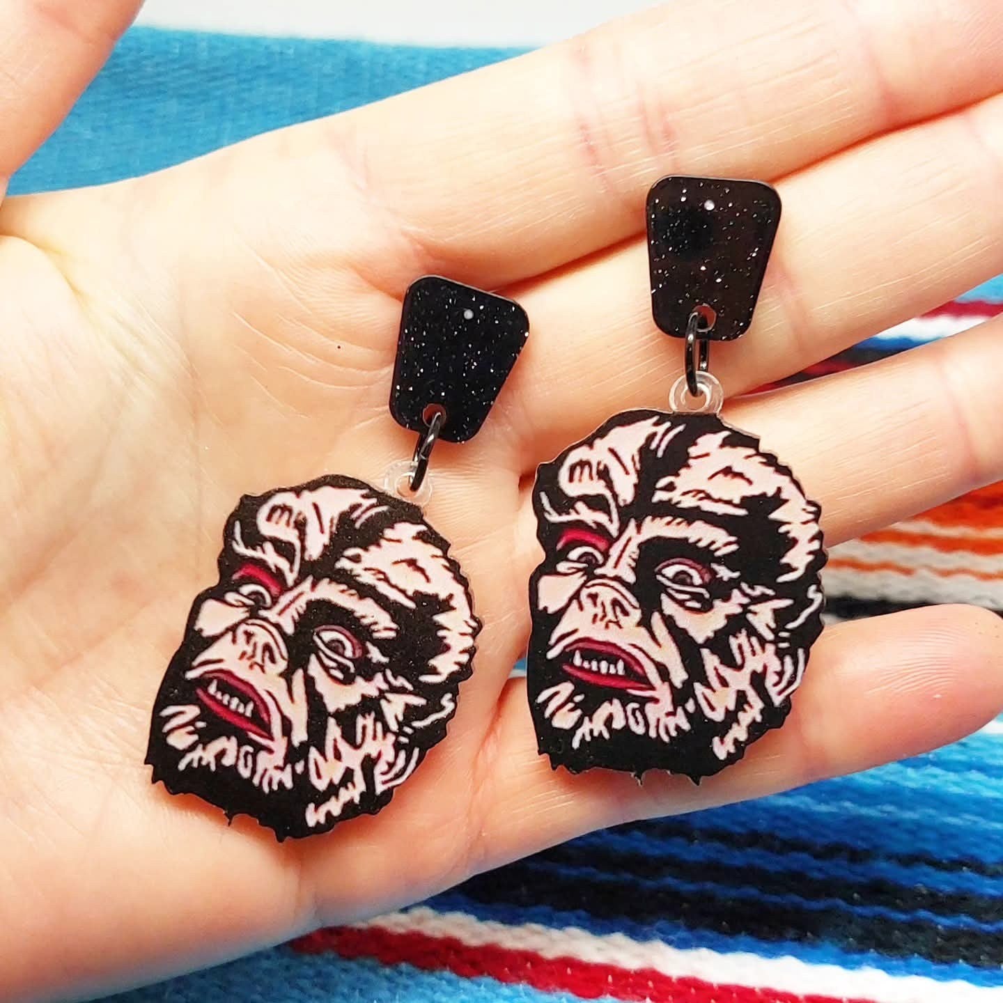 Wir rocken mit Stil - Ohrstecker "Werwolf"