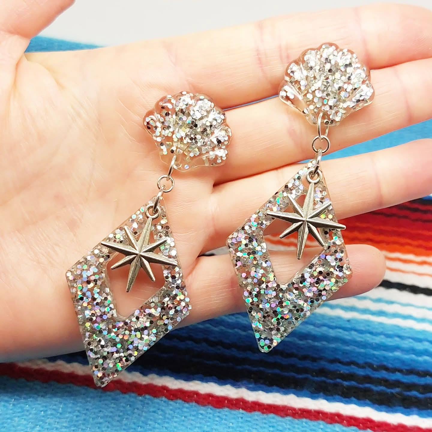 Stilgiganten Kustom Ohrstecker "Glamour Vintage Love"