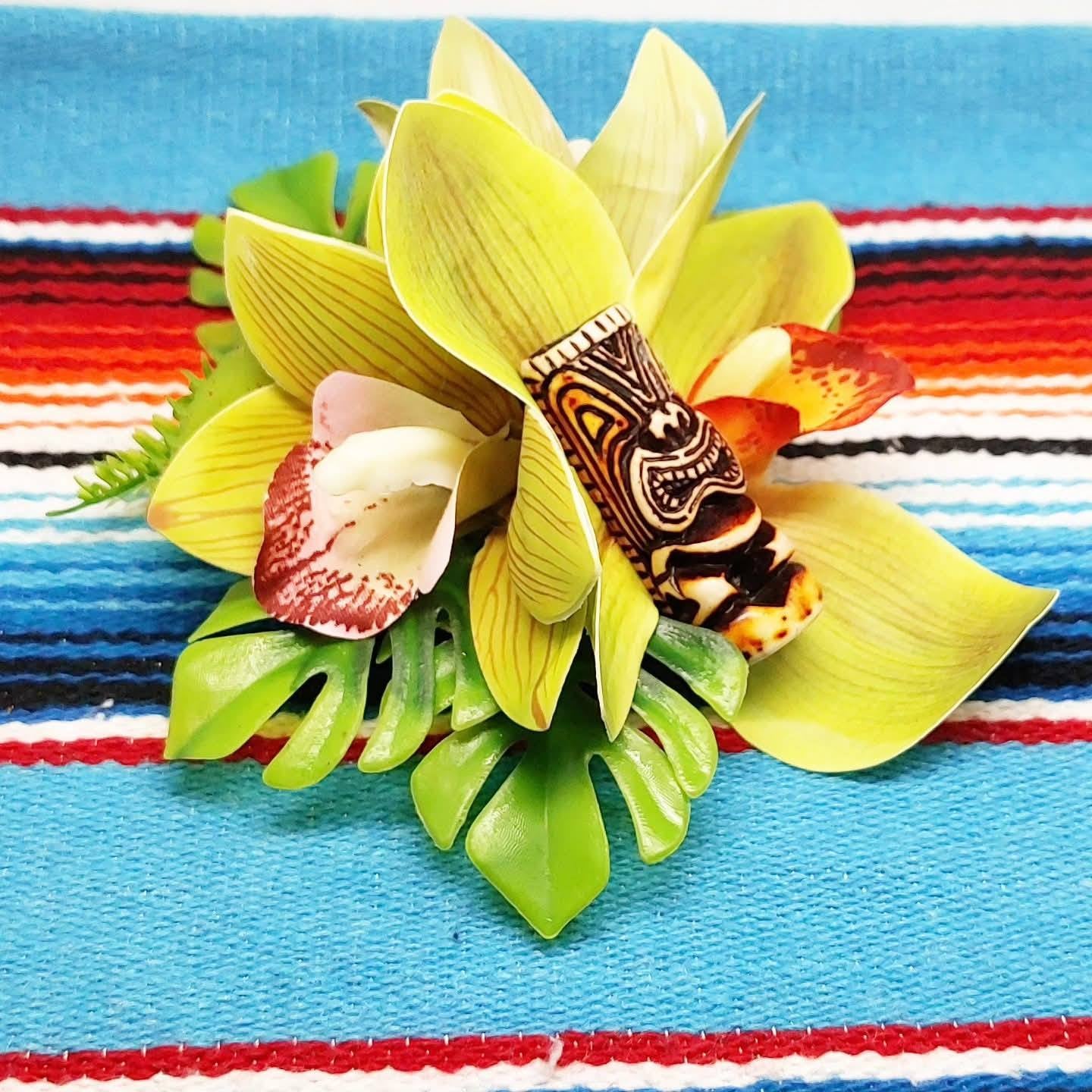 Große Stilgiganten Haarblumenspange "TIKI - Crazy Wild Vibes"